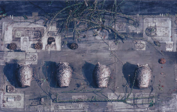 第14図　時の跡−壺　　M200号　　油彩　パネル･キャンバス　2001年
