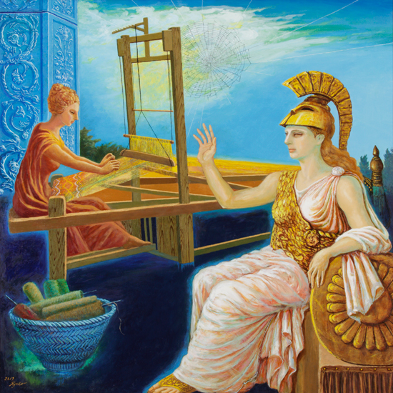 織女と女神アテナ